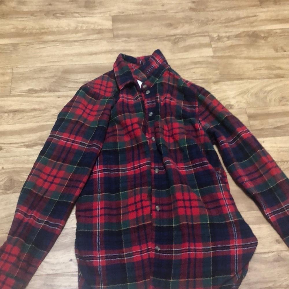 American Eagle Plaid Button Down